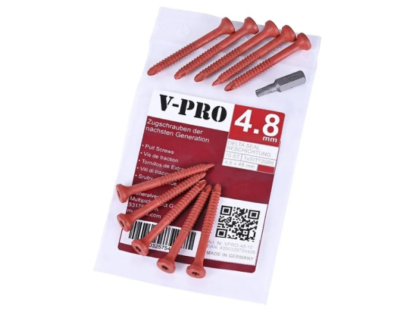V-PRO Zugschraube 4.8 x 48 mm - 10 Stück
